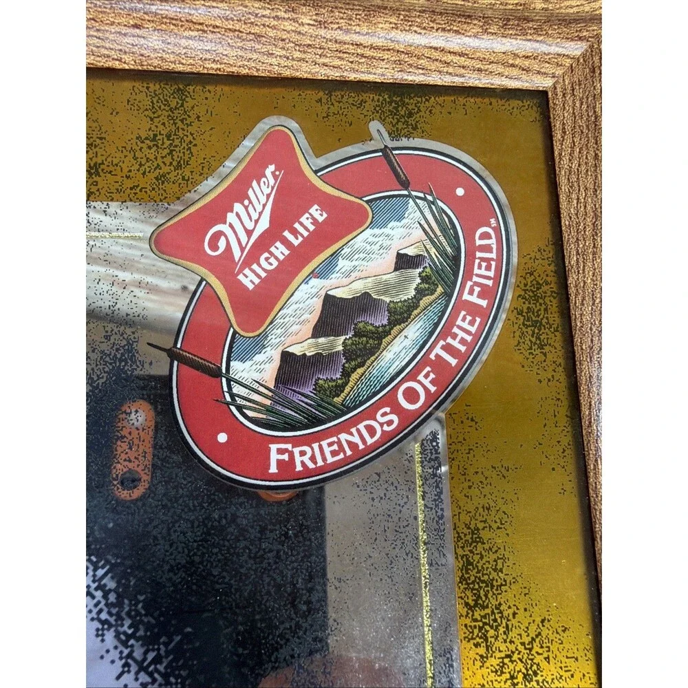 RARE MILLER HIGH LIFE MIRROR SIGN TOM TURKEY BY JOE BUCHER (346) LOW NUMBER 1999